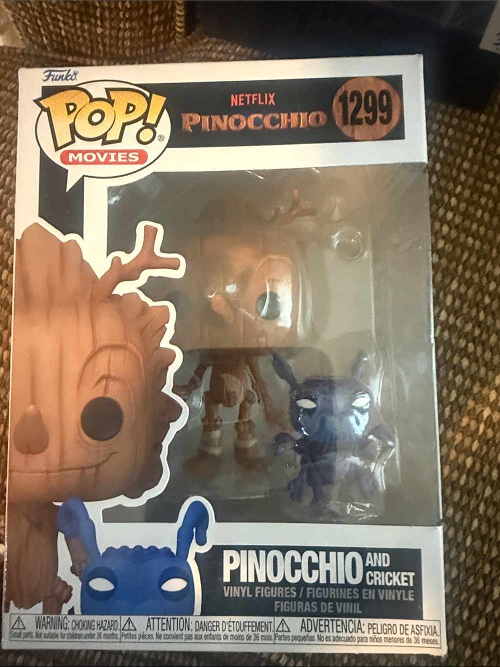 Funko Pop! Pinocchio & Cricket - Brown & Blue Duo Vinyl Figures